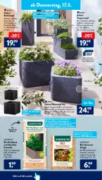 Gazetka promocyjna AldiSud - ALDI Aktuell - Gazetka - ważna od 19.03 do 19.03.2022 - strona 24 - produkty: aldi, beutel, bio, dünger, eis, erde, gardenline®, Garten, Holz, pflanze, pflanzen, Pflanztopf, reis, Ria, Spezi, Ti, topf, topf-set