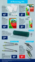 Gazetka promocyjna AldiSud - ALDI Aktuell - Gazetka - ważna od 19.03 do 19.03.2022 - strona 25 - produkty: alle artikel ohne dekoration, angebot, balsam, Bau, bio, biozidprodukte, boss, dekoration, Draht, eis, elle, ente, erde, gardenline®, Garten, gin, handschuhe, messer, Pinsel, Rauch, reis, resa, ring, Ritex, rosen, rwe, Schere, schuhe, sekt, teller, Ti, tisch, wasser, ZTE