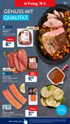 Gazetka promocyjna AldiSud - ALDI Aktuell - Gazetka - ważna od 19.03 do 19.03.2022 - strona 36 - produkty: aldi, alle artikel ohne dekoration, dekoration, eis, filet, fleisch, gin, ilag, Knödel, lachs, lachsfilet, minutensteaks, nuss, reis, rind, rinder, Rinderkeule, steak, steaks, tafelspitz, Ti, ZTE