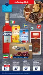 Gazetka promocyjna AldiSud - ALDI Aktuell - Gazetka - ważna od 19.03 do 19.03.2022 - strona 41 - produkty: alle artikel ohne dekoration, apfel, beutel, campari, cola, Datteln, dekoration, dessert, drink, eis, flasche, gin, Ländertee, mandel, milch, natur, natura, reis, schoko, schokolade, tafelschokolade, tee, Ti, vollmilch, ZTE