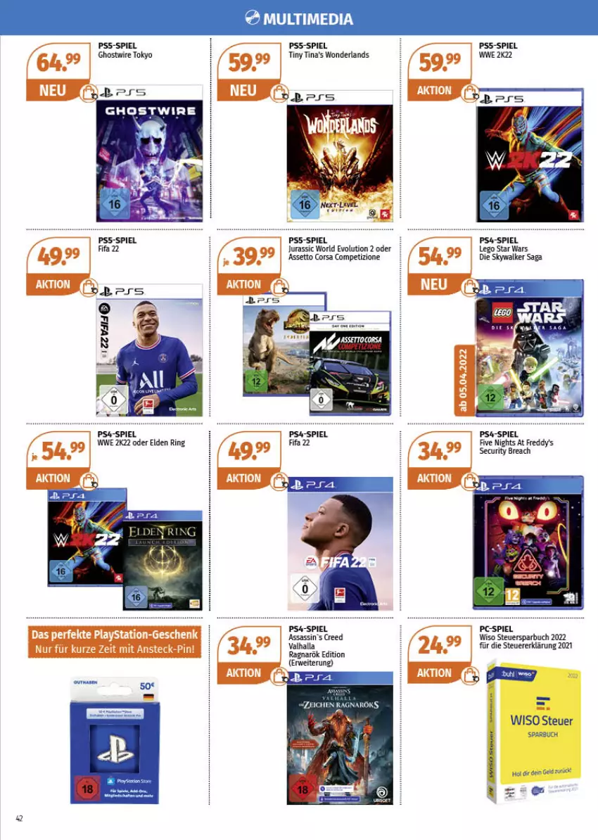 Aktueller Prospekt Mueller - Spielware & Multi-Media - von 04.04 bis 16.04.2022 - strona 23 - produkty: buch, Jura, K2, LEGO Star Wars, ps4, ring, rwe, Ti, Yo