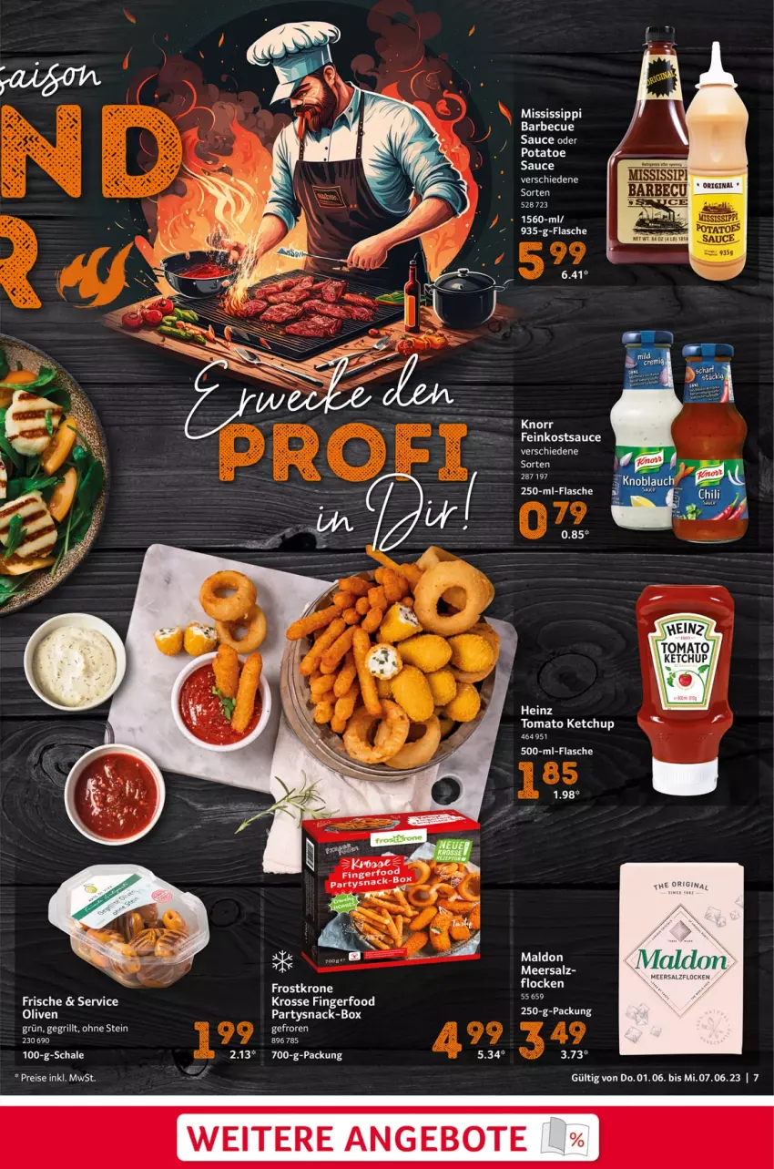 Aktueller Prospekt Selgros - Food - von 01.06 bis 07.06.2023 - strona 7 - produkty: angebot, angebote, barbecue, eis, feinkost, flasche, gin, ketchup, LG, meersalz, olive, oliven, reis, salz, sauce, Schal, Schale, snack, Ti, tomato ketchup