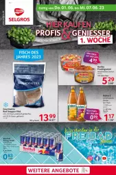 Gazetka promocyjna Selgros - Food - Gazetka - ważna od 07.06 do 07.06.2023 - strona 1 - produkty: angebot, angebote, beutel, drink, energy drink, filet, flasche, frucht, fruchtgummi, haribo, Hohes C, LG, Ti, tisch
