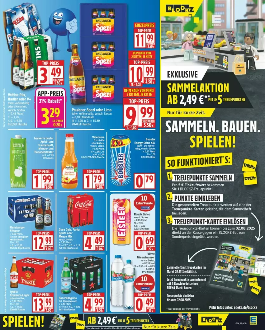 Aktueller Prospekt Edeka - Prospekte - von 09.06 bis 14.06.2025 - strona 13 - produkty: beko, eis, eistee, erde, limo, Paula, paulaner, Rauch, reis, Spezi, tee, Ti