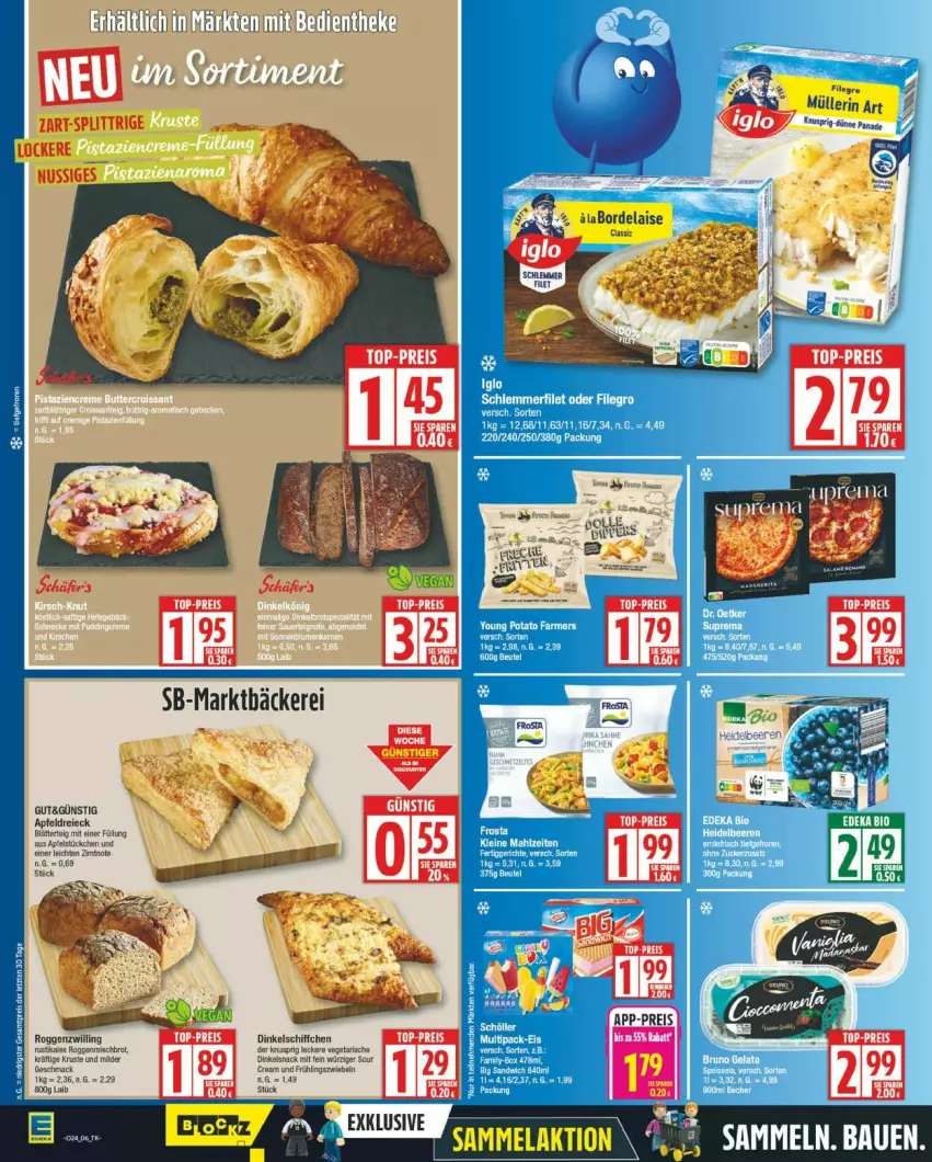Aktueller Prospekt Edeka - Prospekte - von 09.06 bis 14.06.2025 - strona 6 - produkty: apfel, brot, eis, filegro, filet, mac, Müller, müllerin art, reis, Schiffchen, schlemmerfilet, snack, sour cream, Ti, Vegeta