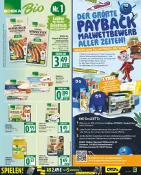 Gazetka promocyjna Edeka - Prospekte - Gazetka - ważna od 14.06 do 14.06.2025 - strona 9 - produkty: apfel, apfelmus, Becher, Berger, bio, brötchen, buntstifte, deka, edeka bio, eis, gewürz, gin, hirtenkäse, Käse, lebensmittel, nürnberger, payback, pfanne, Plüsch, quark, reis, salz, speisequark, stifte, tee, Ti, und pfanne, ZTE, zucker