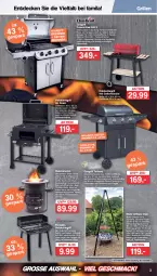 Gazetka promocyjna Famila - Prospekte - Gazetka - ważna od 01.04 do 01.04.2023 - strona 3 - produkty: Brennholz, decke, Deckel, edelstahl, eintopf, eis, Elektro, elle, erde, filet, fisch, gasgrill, Glühwein, grill, grillfläche, grillrost, Holz, holzkohle, holzkohlegrill, Kohlegrill, lachs, lamm, latte, LG, mac, messer, Ofen, piezo-zündung, Raketen, reis, rwe, Schal, Schale, schlauch, teller, Ti, tisch, topf, Wanne, wein