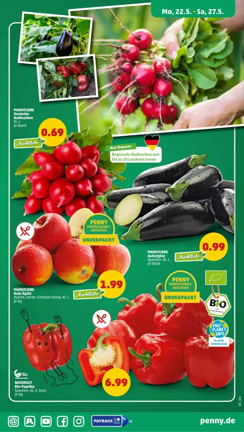 Aktueller Prospekt Penny - Prospekte - von 22.05 bis 27.05.2023 - strona 5 - produkty: natur, radieschen