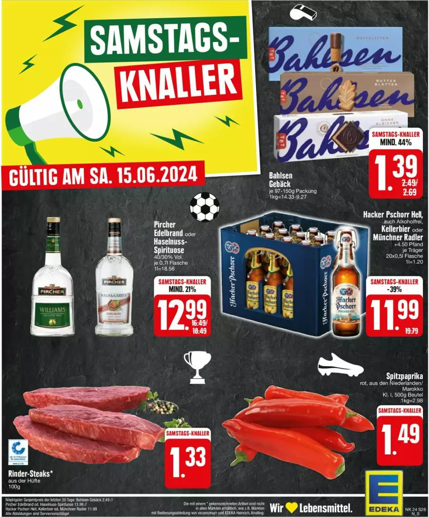 Aktueller Prospekt Edeka - Prospekte - von 10.06 bis 15.06.2024 - strona 30 - produkty: bahlsen, eier, eis, haselnuss, nuss, paprika, paprika rot, pircher, reis, Spitzpaprika, ZTE