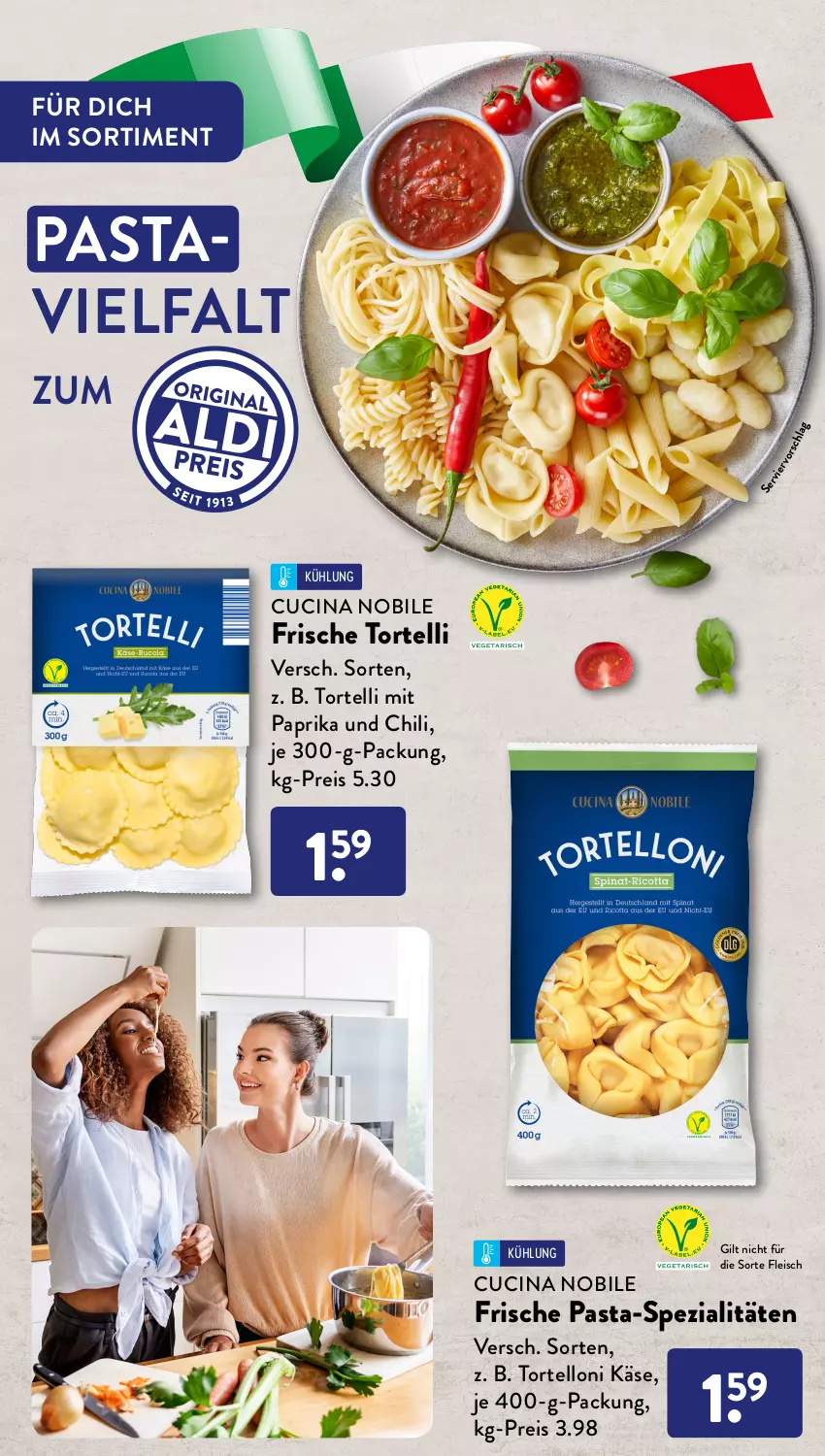 Aktueller Prospekt AldiSud - LA DOLCE VITA KANN SO ALDI SEIN. - von 01.08 bis 31.08.2022 - strona 2 - produkty: aldi, aufschnitt, basilikum, bolognese, chili, cin, decke, eis, elle, feinkost, fleisch, Frische Pasta, gin, gnocchi, Käse, mac, minze, mit paprika, paprika, pasta, pasta-sauce, pesto, reis, rezept, rezepte, Ria, sauce, Spezi, tagliatelle, Ti, torte, tortelloni