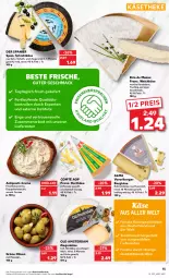 Gazetka promocyjna Kaufland - Gazetka - ważna od 05.10 do 05.10.2022 - strona 15 - produkty: angebot, angebote, antipasti, asti, Berger, Bergkäse, brie, comté, creme, doppelrahmstufe, eis, frischkäse, frucht, grüne oliven, hartkäse, Heu, heumilch, Holz, Käse, käsetheke, Laufen, mac, mandel, mandeln, milch, Old Amsterdam, olive, oliven, reis, schnittkäse, Spezi, Ti, tisch, weichkäse, ziegenkäse