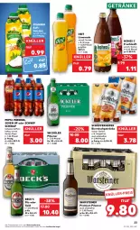 Gazetka promocyjna Kaufland - Gazetka - ważna od 05.10 do 05.10.2022 - strona 23 - produkty: alkohol, angebot, angebote, beck's, bier, deit, eis, frucht, fruchtsaft, getränk, getränke, grapefruit, Hohes C, limo, limonade, Mirinda, orange, pepsi, pfanne, Pfanner, pils, pilsener, premium pils, rind, saft, schöfferhofer, Schwip Schwap, steiner, Ti, warsteiner, WICK