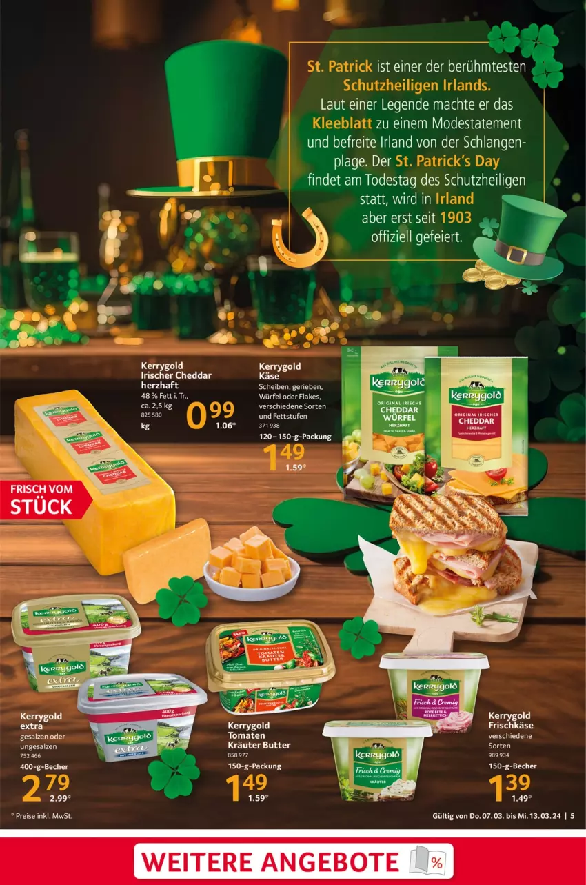 Aktueller Prospekt Selgros - Food - von 07.03 bis 13.03.2024 - strona 5 - produkty: angebot, angebote, Becher, butter, cheddar, eier, eis, flakes, frischkäse, gin, Käse, kerrygold, kräuter, mac, Mode, reis, Ti, würfel