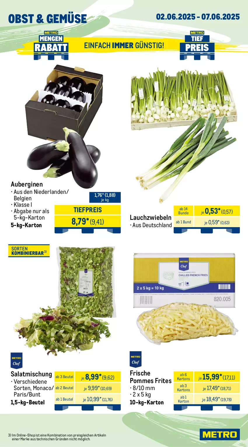 Aktueller Prospekt Metro - Wochen-Angebote Gastro - von 02.06 bis 07.06.2025 - strona 8 - produkty: alpro, aubergine, auberginen, beutel, eimer, eis, gin, grünländer, hafer, Käse, käsescheiben, kokos, kokosnuss, Lauchzwiebel, lauchzwiebeln, LG, mac, mandel, milch, nuss, obst, pommes, Pommes Frites, reis, sahne, salat, schnittkäse, schnittkäsescheiben, soya, Ti, tiefpreis, zwiebel, zwiebeln