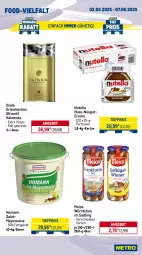 Gazetka promocyjna Metro - Wochen-Angebote Gastro - Gazetka - ważna od 07.06 do 07.06.2025 - strona 12 - produkty: angebot, caramel, coca-cola, cola, cookie, cookies, creme, eimer, eis, flasche, frucht, fruchtsaft, getränk, getränke, gin, Happy Day, homann, jacobs, jacobs krönung, mayonnaise, meica, Nougatcreme, nuss, nutella, olive, oliven, olivenöl, Palette, Rauch, reis, saft, salat, Ti, tiefpreis, würstchen, Yo