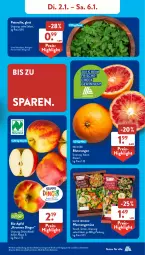 Gazetka promocyjna AldiSud - NÄCHSTE WOCHE - Gazetka - ważna od 06.01 do 06.01.2023 - strona 5 - produkty: alle artikel ohne dekoration, beutel, bio, Blutorange, dekoration, eis, natur, orange, orangen, petersilie, pfanne, pfannen, reis, rum, Ti, ZTE