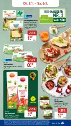 Gazetka promocyjna AldiSud - NÄCHSTE WOCHE - Gazetka - ważna od 06.01 do 06.01.2023 - strona 9 - produkty: aldi, alle artikel ohne dekoration, antipasti, asti, auer, Bau, Bauer, bio, brut, dekoration, eis, Elektro, elle, frischkäse, Garten, HP, Käse, kirsch, kräuter, Laufen, natur, nuss, oder kräuter, paprika, reis, saft, säfte, Ti, Tilsiter, tomate, tomaten, ZTE