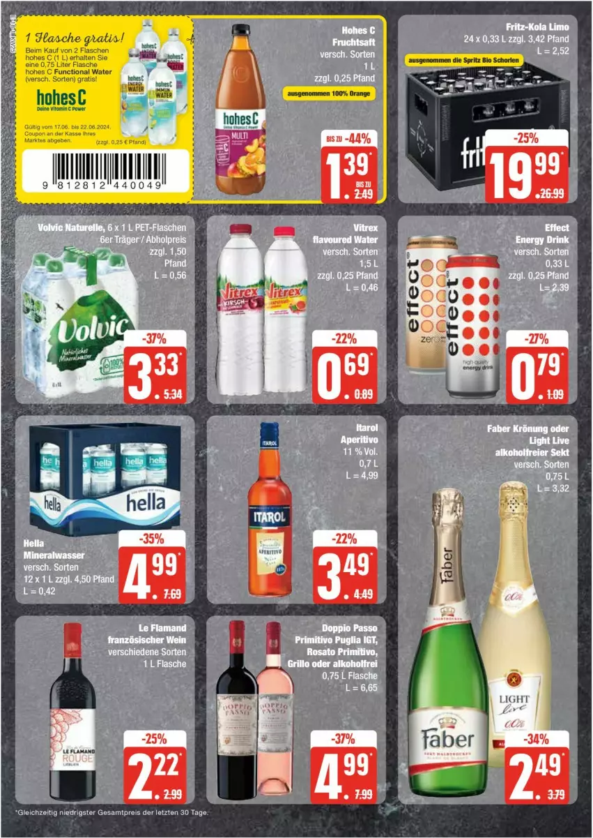 Aktueller Prospekt Edeka - Prospekte - von 17.06 bis 22.06.2024 - strona 18 - produkty: bio, eis, orange, reis, Ti, ZTE