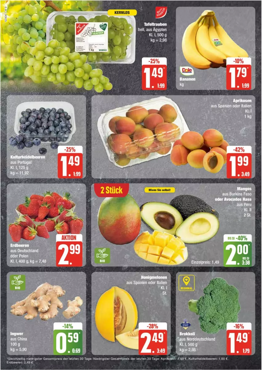 Aktueller Prospekt Edeka - Prospekte - von 17.06 bis 22.06.2024 - strona 6 - produkty: beere, beeren, eis, heidelbeere, heidelbeeren, reis, Ti, ZTE