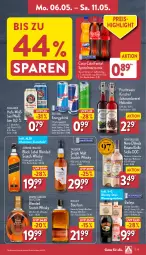 Gazetka promocyjna Aldi Nord - Von Montag - Gazetka - ważna od 11.05 do 11.05.2024 - strona 11 - produkty: aldi, alkohol, amaro, baileys, beere, bier, black label, blended scotch, blended scotch whisky, blume, blumen, bourbon, bourbon whiskey, coca-cola, cola, drink, eis, elle, ente, erfrischungsgetränk, fanta, flasche, frucht, getränk, grill, grillo, gutschein, Hefe, holunder, johannisbeere, johnnie walker, kentucky straight, kirsch, kirsche, lack, likör, Mezzo Mix, nero, Paula, paulaner, red bull, reis, rosato, sahne, scotch, scotch whisky, single malt, sprite, teller, Ti, tuc, wein, Weißwein, whiskey, whisky, zucker