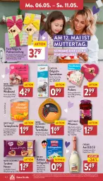 Gazetka promocyjna Aldi Nord - Von Montag - Gazetka - ważna od 11.05 do 11.05.2024 - strona 12 - produkty: alkohol, asti, aus der tiefkühlung, Belgische Pralinen, beutel, cin, cinzano, Cinzano Asti, eis, flasche, frucht, gin, kuchen, LG, mac, pfirsich, pfirsiche, pflaume, pflaumen, pralinen, reis, sahne, schlagsahne, Spezi, Ti, tiefpreis, torte, Windbeutel, ZTE, zucker