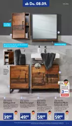 Gazetka promocyjna Aldi Nord - Aldi-Aktuell - Gazetka - ważna od 10.09 do 10.09.2022 - strona 17 - produkty: Bad, erde, Germ, gin, hängeschrank, Schrank, Seitenschrank, spiegel, Ti, tisch, tücher, unterschrank, ZTE