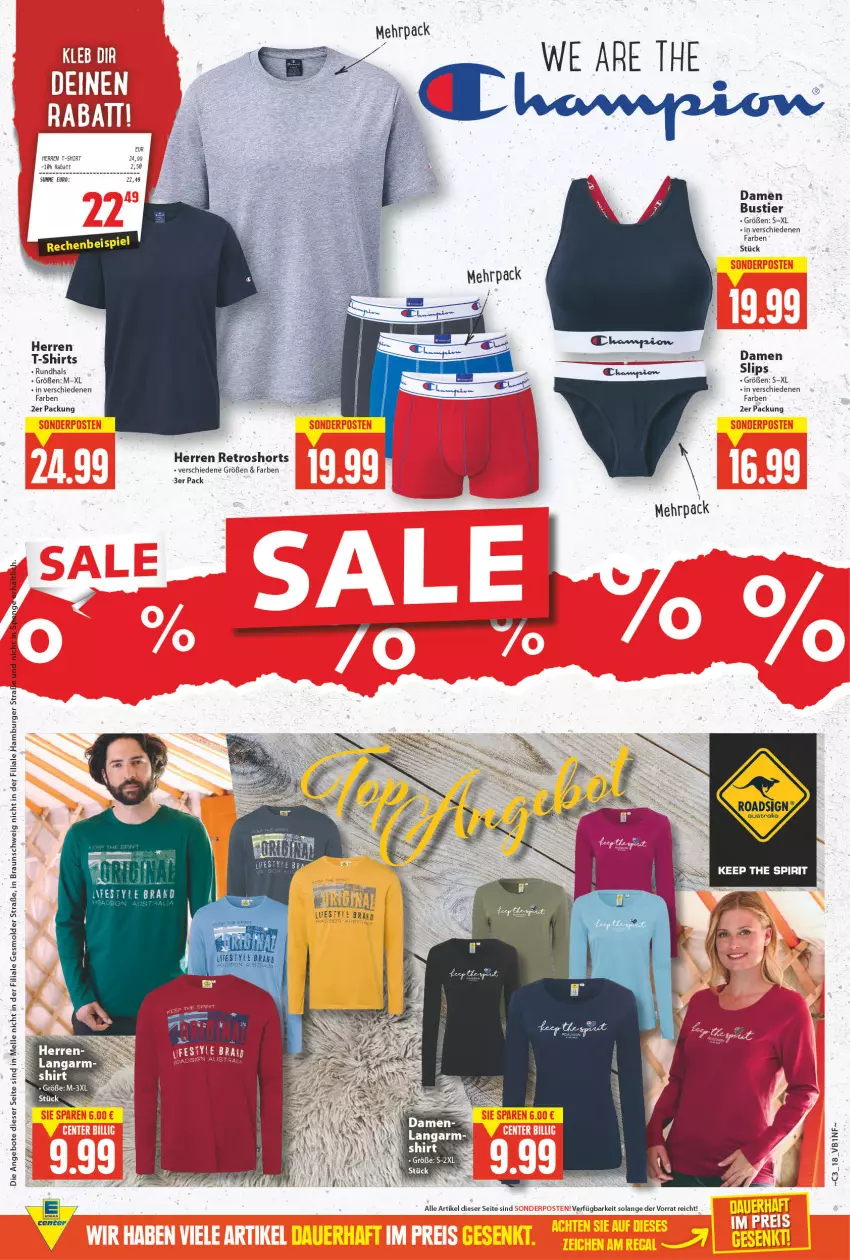 Aktueller Prospekt E Center - Angebote der Woche - von 17.01 bis 22.01.2022 - strona 18 - produkty: angebot, angebote, aust, braun, burger, eis, elle, hamburger, retroshorts, shirt, shirts, shorts, slip, slips, Stier, T-Shirt, tee, Ti