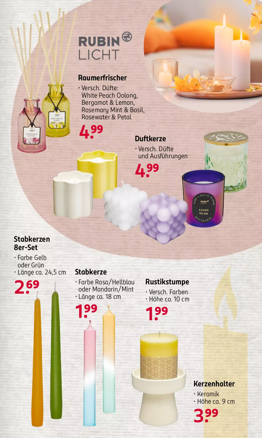 Aktueller Prospekt Rossmann - Prospekte - von 29.01 bis 25.02.2024 - strona 3 - produkty: Duftkerze, kerze, Kerzenhalter, mint, Raumerfrischer, Stabkerze, Ti