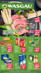 Gazetka promocyjna Wasgau - Gazetka - ważna od 18.05 do 18.05.2024 - strona 1 - produkty: angebot, angebote, auer, beef, bio, bitburger, braten, brot, burger, butter, chips, crunchips, eis, elle, flasche, fleisch, frische milch, haltbare milch, knorr, korn, lorenz, mehl, milch, mw-flasche, natur, pils, premium pils, reis, rind, rinder, roastbeef, saft, salat, spargel, Streichzart, Ti, usb, weihenstephan, wein, weizenmehl