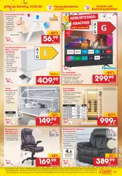 Gazetka promocyjna Netto Marken-Discount - Filial-Angebote - Gazetka - ważna od 26.02 do 26.02.2022 - strona 27 - produkty: angebot, bett, decke, Deckel, Draht, eis, garnitur, gutschein, Holz, Kinder, Kindersitz, korb, kracher, latte, lattenrost, Liege, massivholz, matratze, ndk, ohne matratze, reis, Ria, rückenlehne, sessel, Sitzhöhe, smart tv, smartphone, spiegel, steckdose, tablet, Ti, tisch, usb, versandkostenfrei, ZTE