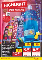 Gazetka promocyjna Netto Marken-Discount - Filial-Angebote - Gazetka - ważna od 26.02 do 26.02.2022 - strona 3 - produkty: angebot, dry gin, eis, enders, flasche, gin, Havana Club, johnnie walker, london dry, london dry gin, reis, spirituosen, Three Sixty, Ti, Tiere, wodka, ZTE