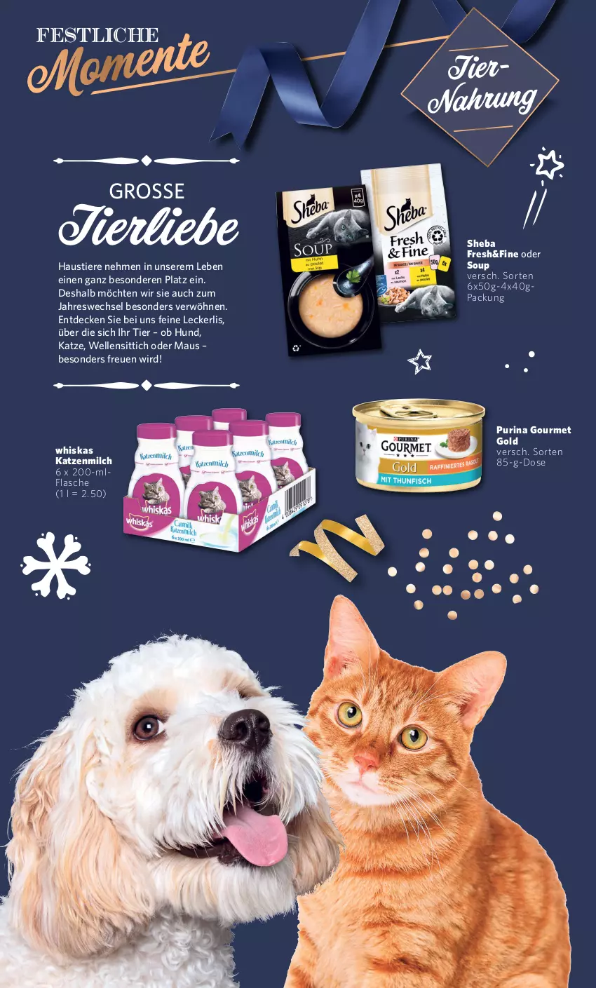 Aktueller Prospekt Combi - Prospekte - von 27.12 bis 30.12.2023 - strona 16 - produkty: aust, decke, elle, flasche, gourmet gold, katzenmilch, Maus, milch, purina, sheba, Stier, Ti, Tiere, tiernahrung, whiskas