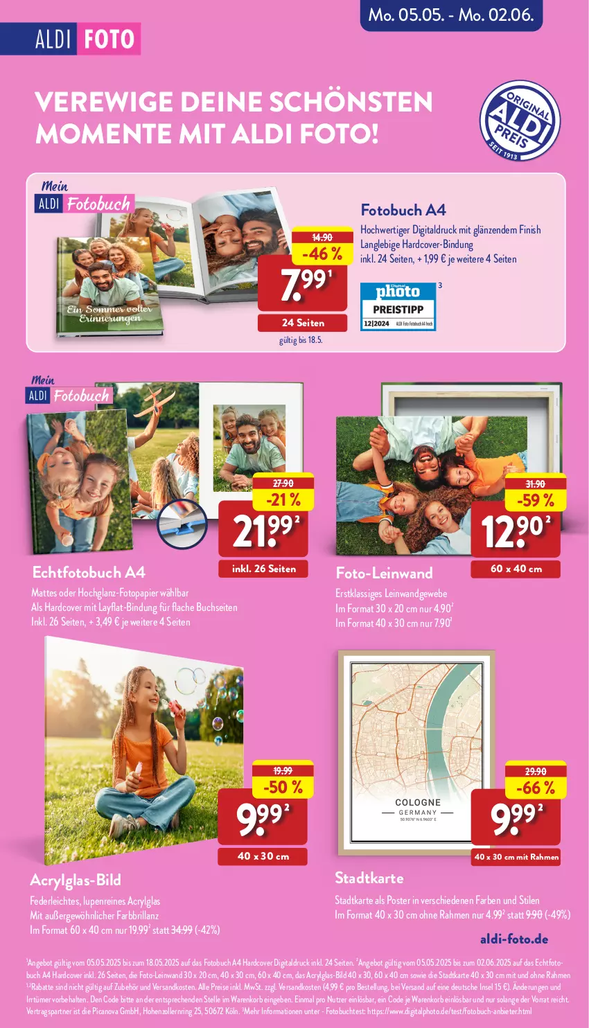 Aktueller Prospekt Aldi Nord - Von Montag - von 12.05 bis 17.05.2025 - strona 45 - produkty: aldi, angebot, buch, eis, elle, ente, Finish, Fotobuch, hochglanz, korb, LG, ndk, papier, reis, ring, Ti, tiefpreis