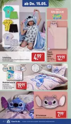Gazetka promocyjna Aldi Nord - Von Montag - Gazetka - ważna od 17.05 do 17.05.2025 - strona 22 - produkty: Anzug, Bau, baumwolle, bett, bettwäsche, Brei, decke, disney, Elan, garnitur, kissen, Kissenbezug, kopfkissen, kopfkissenbezug, Plüsch, reine baumwolle, Schlafanzug, Ti, wendebettwäsche, wolle