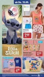 Gazetka promocyjna Aldi Nord - Von Montag - Gazetka - ważna od 17.05 do 17.05.2025 - strona 23 - produkty: Anzug, Bau, baumwolle, bett, bettwäsche, eis, garnitur, gin, Kinder, reine baumwolle, Ria, rwe, Schlafanzug, schultergurt, shirt, Sweatshirt, Tasche, Ti, tragegriff, wendebettwäsche, wolle, ZTE
