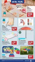 Gazetka promocyjna Aldi Nord - Von Montag - Gazetka - ważna od 17.05 do 17.05.2025 - strona 27 - produkty: aufbewahrungstasche, ball, Bau, dell, eier, elle, fenster, gin, hängematte, kissen, kühltasche, Laufen, LG, Mode, Ria, rückenlehne, sac, sonnenschirm, Spiele, strandmatte, stuhl, Tasche, taschen, Ti, tuc, wasser, Wasserhängematte, ZTE