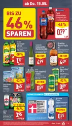 Gazetka promocyjna Aldi Nord - Von Montag - Gazetka - ważna od 17.05 do 17.05.2025 - strona 35 - produkty: aldi, alkohol, Alwa, amaro, aqua, bier, burgunder, durstlöscher, eis, eistee, elle, erde, flasche, frucht, fruchtsaft, getränk, getränke, gin, gösser, grapefruit, limette, Mett, mineralwasser, natur, natürliches mineralwasser, pepsi, pfanne, Pfanner, pils, primitivo, Quellbrunn, radler, reis, rosato, roséwein, saft, tee, teller, Ti, tiefpreis, vita, wasser, wein, Weißwein, ZTE, zucker