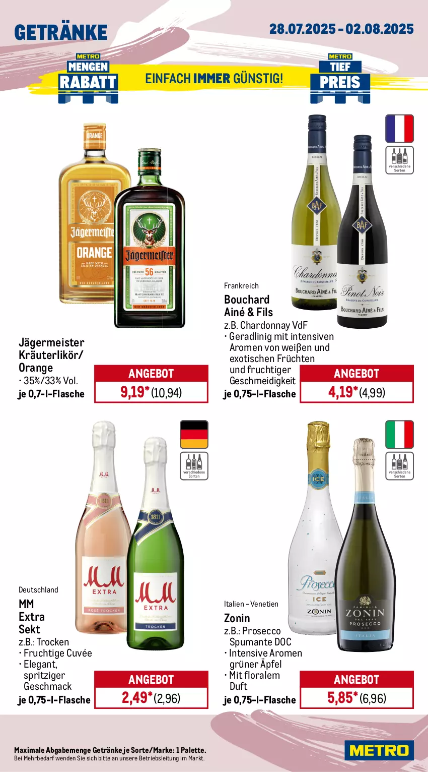 Aktueller Prospekt Metro - Wochen-Angebote - von 28.07 bis 02.08.2025 - strona 16 - produkty: akku, angebot, ariel, chardonnay, cuvée, Dyson, ecco, eis, elle, flasche, frucht, früchte, früchten, Germ, geschirr, geschirrspülmittel, getränk, getränke, hochdruckreiniger, jägermeister, kräuter, kräuterlikör, likör, mac, Meister, Metro, mm extra, orange, Palette, Pods, prosecco, puma, reiniger, Reinigung, reis, schlauch, sekt, somat, sonderposten, spülmittel, spumante, staubsauger, teller, Ti, Tiere, tisch, vollwaschmittel, waschmittel, wasser, zonin
