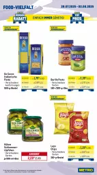 Gazetka promocyjna Metro - Wochen-Angebote - Gazetka - ważna od 02.08 do 02.08.2025 - strona 13 - produkty: angebot, barilla, beutel, chips, cornetto, De Cecco, ecco, eis, eiskonfekt, gin, Gläser, italienische pasta, Kühne, langnese, langnese eis, lays, magnum, nogger, pasta, pesto, reis, schlemmertöpfchen, Ti, Töpfchen
