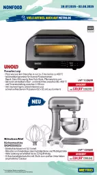 Gazetka promocyjna Metro - Wochen-Angebote - Gazetka - ważna od 02.08 do 02.08.2025 - strona 21 - produkty: angebot, auto, beleuchtung, brot, edelstahl, eis, elle, gefrierkombination, gefrierschrank, küche, Küchen, küchenmaschine, kühlschrank, LG, Metro, Ofen, pfanne, pfannen, pizza, Pizzaofen, reis, Ria, Schrank, schüssel, steinofen, teller, Ti, timer, Yo