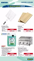 Gazetka promocyjna Metro - Wochen-Angebote - Gazetka - ważna od 02.08 do 02.08.2025 - strona 24 - produkty: angebot, decke, Deckel, edelstahl, feuerschale, fisch, fische, gasgrill, grill, grillfläche, Holz, lack, Metro, Rauch, reiniger, Schal, Schale, Scheibenreiniger, sekt, Ti, tisch