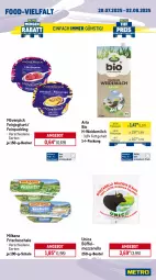 Gazetka promocyjna Metro - Wochen-Angebote - Gazetka - ważna od 02.08 do 02.08.2025 - strona 9 - produkty: angebot, arla, Becher, beutel, bio, feinjoghurt, honig, Honigtomaten, joghur, joghurt, kräuter, Kräuterseitlinge, mac, milch, milka, milkana, mövenpick, mozzarella, obst, paprika, paprika rot, pudding, rel, salat, salatherzen, Schal, Schale, Ti, tisch, tomate, tomaten, weidemilch