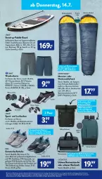 Gazetka promocyjna AldiSud - IN ZWEI WOCHEN - Gazetka - ważna od 16.07 do 16.07.2022 - strona 17 - produkty: alle artikel ohne dekoration, Bank, decke, decksohle, dekoration, dell, eis, elle, ente, gin, Hylo, kleid, Kleidung, Laptop, Laufschuhe, Laufsocken, leine, Liege, merl, Mode, powerbank, Ria, rucksack, sac, schlafsack, schuhe, shorts, sneaker, socken, Sport, Tasche, Ti, tisch, usb, ZTE