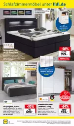 Gazetka promocyjna Lidl - Aktuelle Onlineshop-Highlights - Gazetka - ważna od 31.01 do 31.01.2023 - strona 22 - produkty: beleuchtung, bett, boxspringbett, eis, federkern, federkernmatratze, fernbedienung, Kaltschaumtopper, kernmatratze, küche, led-beleuchtung, matratze, mit led-beleuchtung, möbel, nachtkonsole, ndk, Rauch, Ria, ring, schlafzimmer, Schrank, schwebetürenschrank, spiegel, Tasche, taschen, taschenfederkernmatratze, Ti, topper, türenschrank, usb, ZTE