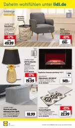 Gazetka promocyjna Lidl - Aktuelle Onlineshop-Highlights - Gazetka - ważna od 31.01 do 31.01.2023 - strona 24 - produkty: ananas, Bau, baumwolle, beistelltisch, creme, eis, Elektro, HP, Kamin, Lampe, Lampenschirm, latte, led-tischleuchte, Leuchte, leuchtmittel, LG, ndk, Ria, sessel, silvercrest, Sitztruhe, teppich, Ti, tisch, tischleuchte, tischplatte, wolle