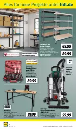 Gazetka promocyjna Lidl - Aktuelle Onlineshop-Highlights - Gazetka - ważna od 31.01 do 31.01.2023 - strona 8 - produkty: Bank, Bau, Behälter, Eckregal, eis, kraft, LG, ndk, Parkside, regal, steckregal, Steckschlüsselsatz, Ti, Trockensauger, werkzeug