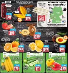 Gazetka promocyjna Hit - Prospekte - Gazetka - ważna od 07.05 do 07.05.2022 - strona 2 - produkty: auer, aufstrich, aus dem kühlregal, avocado, banane, bananen, Bau, Bauer, beere, beeren, bio, bio hit, brot, brotaufstrich, butter, curry, deutscher spargel, eis, Elan, elle, erdbeere, erdbeeren, flasche, frucht, früchte, glasflasche, gurke, gurken, joghur, joghurt, kiwi, Kiwi Gold, kühlregal, mac, mango, nuss, obst, orange, orangen, paprika, paprika rot, pasta, quark, regal, reis, rel, saft, salat, salate, Schal, Schale, shake, smoothie, smoothies, spargel, teller, Ti, tisch, true fruits, vita, Vitamine, zespri, zitrone, zitronen