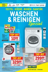 Gazetka promocyjna Metro - Waschen & Reinigen Spezial - Gazetka - ważna od 07.09 do 07.09.2022 - strona 1 - produkty: auto, eis, elle, flasche, küche, Metro, Palette, persil, reis, Spezi, teller, Ti, top-hit, Trockner, vollwaschmittel, wärmepumpentrockner, waschmittel