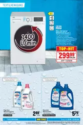 Gazetka promocyjna Metro - Waschen & Reinigen Spezial - Gazetka - ważna od 07.09 do 07.09.2022 - strona 4 - produkty: eis, elle, flasche, Palette, Reinigung, reis, sagrotan, teller, Ti, top-hit, Trockner, waschmittel, waschtrockner, wolle