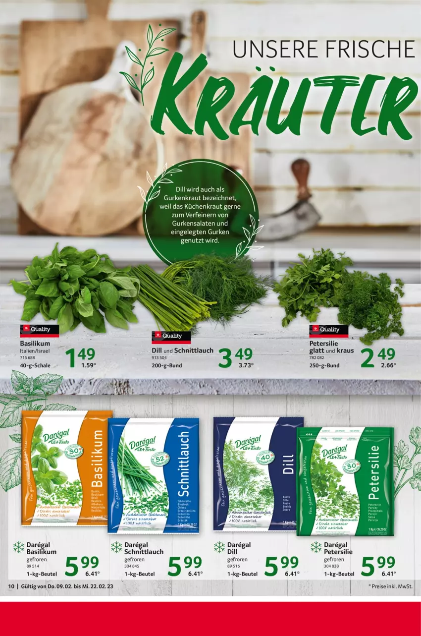 Aktueller Prospekt Selgros - Gastronomie - von 09.02 bis 22.02.2023 - strona 10 - produkty: basilikum, beutel, eis, gurke, gurken, gurkensalat, Kraut, küche, Küchen, LG, mac, petersilie, regal, reis, salat, salate, Schal, Schale, schnittlauch, Ti